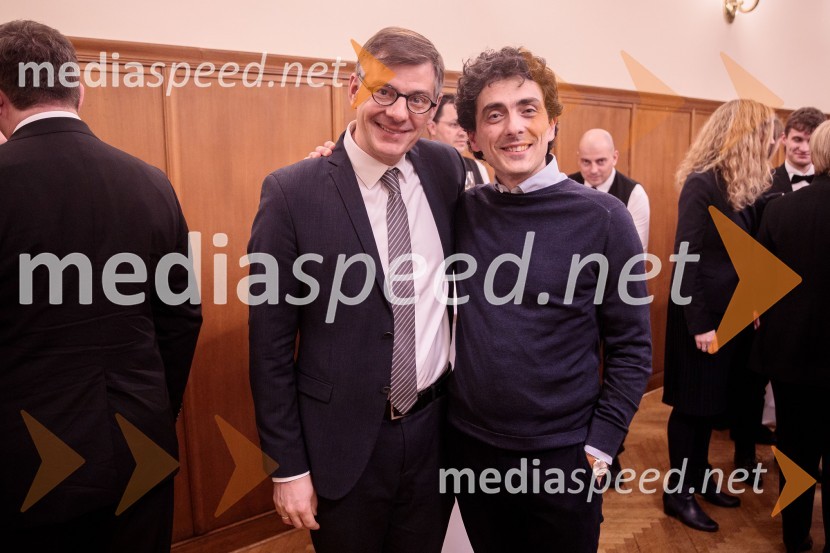  Sönke Lentz, vodja projektov, Deutscher Musikrat gGmbH;  Francesco Angelico, umetiniški vodja, Nemški narodni mladinski orkesterNemški narodni mladinski orkester, koncert v Slovenski filharmoniji