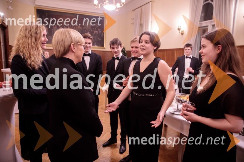 dr. Nataša Pirc Musar, predsednica Republike Slovenije;  ... Nemški narodni mladinski orkester, koncert v Slovenski filharmoniji