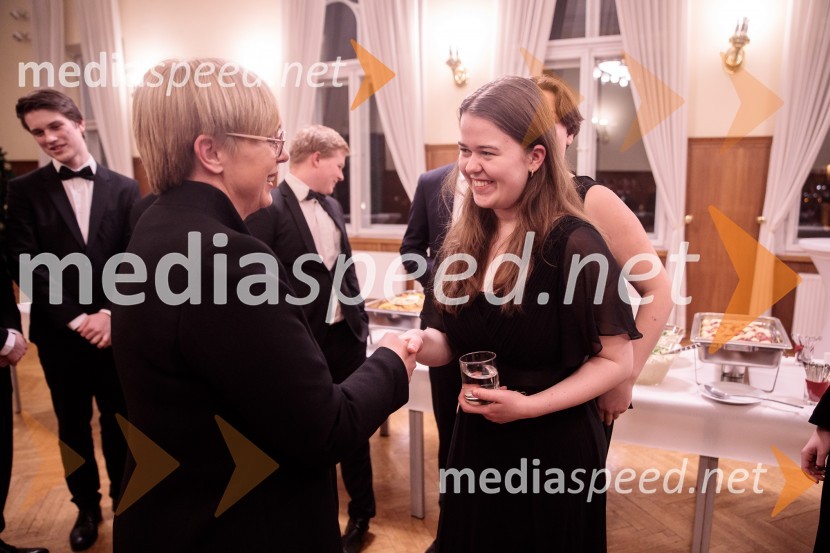 dr. Nataša Pirc Musar, predsednica Republike Slovenije;  ... Nemški narodni mladinski orkester, koncert v Slovenski filharmoniji