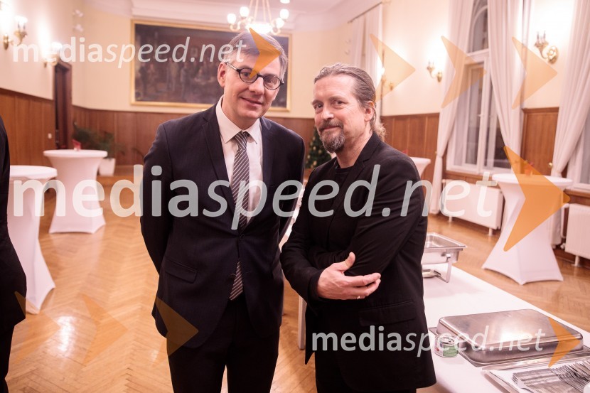  Sönke Lentz, vodja projektov, Deutscher Musikrat gGmbH;  Christian Tetzlaff, violinistNemški narodni mladinski orkester, koncert v Slovenski filharmoniji