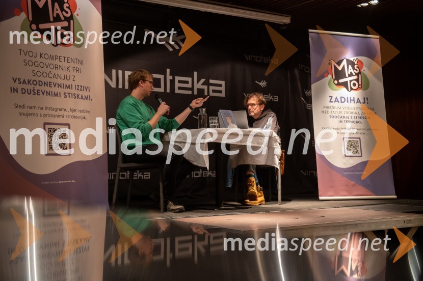  David Zupančič, specializant infektologije, pisatelj in spletni vplivnež;  Marko Crnkovič, kolumnist, urednik portala Fokus PokusSrečanje z Davidom Zupančičem, avtorjem knjige Življenje v sivi coni