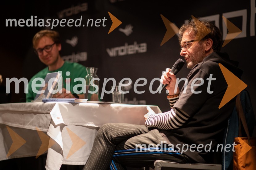  David Zupančič, specializant infektologije, pisatelj in spletni vplivnež;  Marko Crnkovič, kolumnist, urednik portala Fokus PokusSrečanje z Davidom Zupančičem, avtorjem knjige Življenje v sivi coni