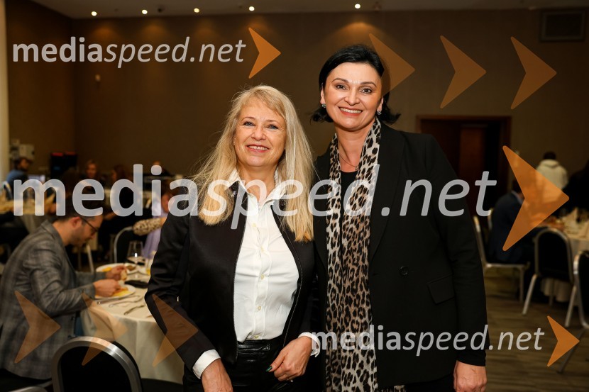  Urša Lakner, Pfizer;  Simona Špilak, direktorica, BOC InstituteAmCham poslovni zajtrk “Kaj leto 2023 prinaša slovenskemu gospodarstvu?”