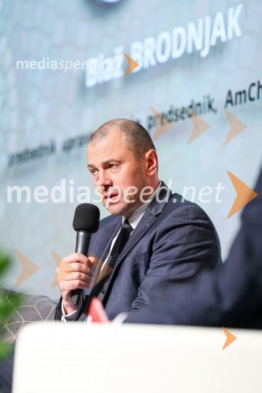  Blaž Brodnjak, predsednik uprave NLB, Manager leta 2022AmCham poslovni zajtrk “Kaj leto 2023 prinaša slovenskemu gospodarstvu?”