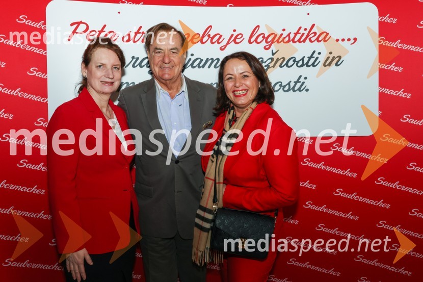 mag. Elisabeth Ellison-Kramer, avstrijska veleposlanica v Sloveniji;  Rudi Roth;  ... Odprtje Saubermacher Outsourcing logističnega centra v Hočah