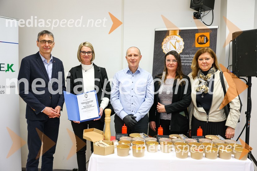  ... ;  Mateja Rupnik, tehnologinja za razvoj in kakovost, Mercator IP;  ... ;  ... ;  Katja Mihelič, direktorica blagovnice MaxiRazglašena so najbolj inovativna živila leta 2023