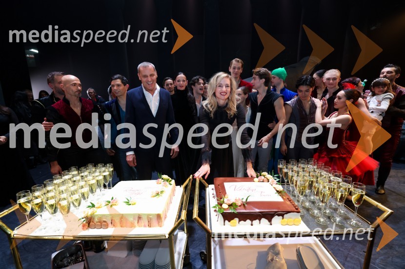  Danilo Rošker, direktor SNG Maribor;  Valentina Turcu, koreografinja in baletna solistkaRomeo in Julija, jubilejna predstava ob 30-letnici umetniškega ustvarjanja Valentine Turcu