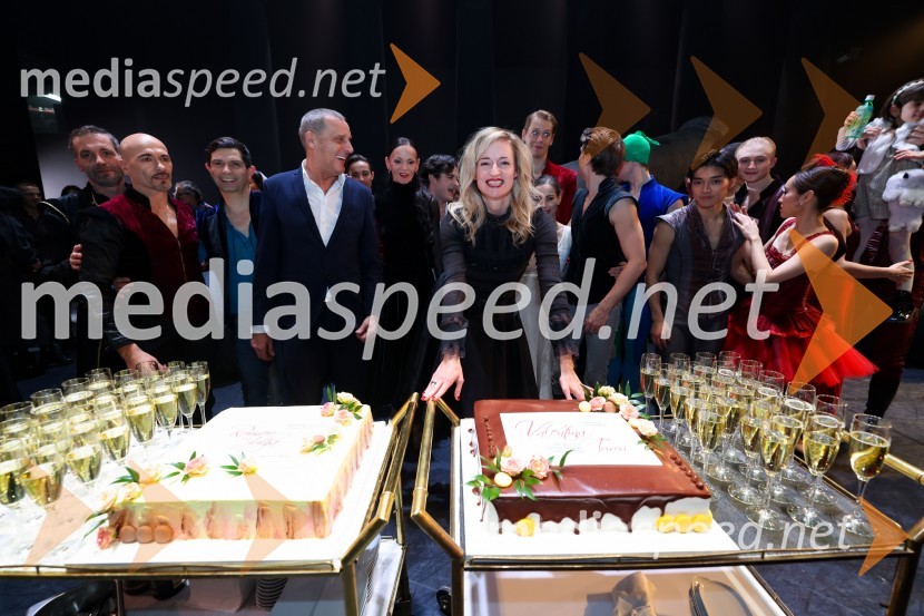  Danilo Rošker, direktor SNG Maribor;  Valentina Turcu, koreografinja in baletna solistkaRomeo in Julija, jubilejna predstava ob 30-letnici umetniškega ustvarjanja Valentine Turcu