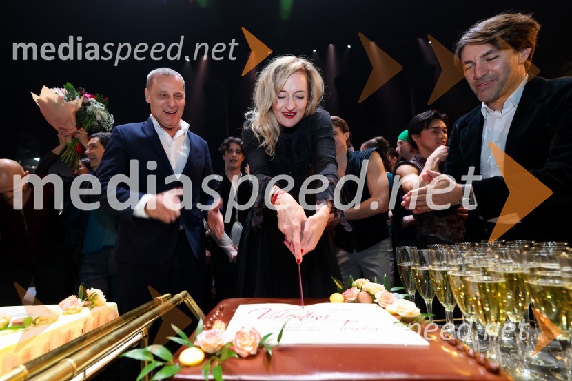  Danilo Rošker, direktor SNG Maribor;  Valentina Turcu, koreografinja in baletna solistka;  Edward Clug, umetniški direktor, Balet SNG MariborRomeo in Julija, jubilejna predstava ob 30-letnici umetniškega ustvarjanja Valentine Turcu