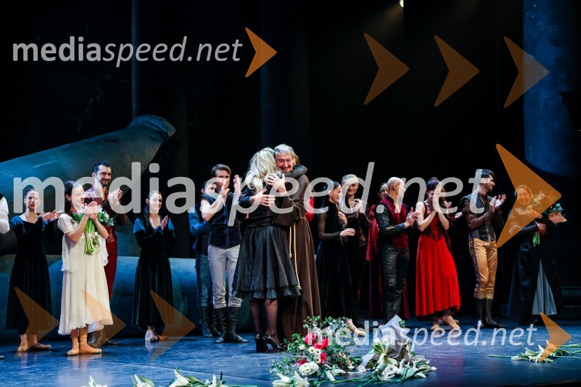  Valentina Turcu, koreografinja in baletna solistka;  Marin Turcu, baletni plesalecRomeo in Julija, jubilejna predstava ob 30-letnici umetniškega ustvarjanja Valentine Turcu