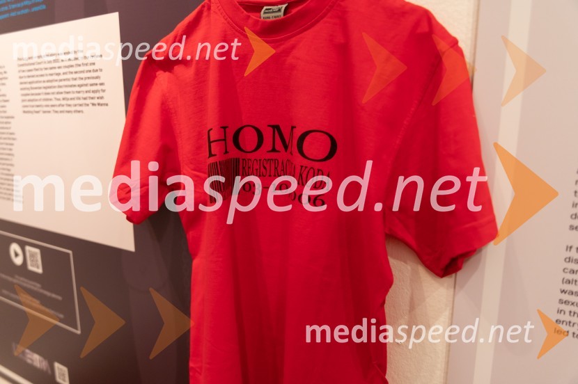 Novinarska konferenca pred odprtjem razstave Ste me hoteli videti strto? Muzej človekovih pravic