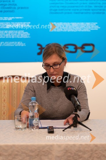  Simona Tripkovič, direktorica, Muzej narodne osvoboditve MariborNovinarska konferenca pred odprtjem razstave Ste me hoteli videti strto? Muzej človekovih pravic