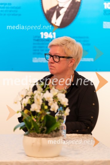 dr. Aleksandra  Berberih Slana, ravnateljica, Muzej ZagrebNovinarska konferenca pred odprtjem razstave Ste me hoteli videti strto? Muzej človekovih pravic
