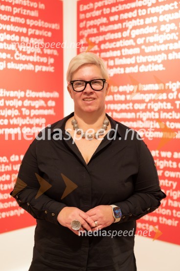 dr. Aleksandra  Berberih Slana, ravnateljica, Muzej ZagrebNovinarska konferenca pred odprtjem razstave Ste me hoteli videti strto? Muzej človekovih pravic