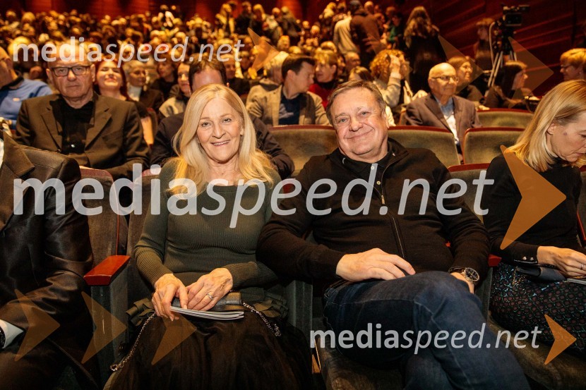  Mija Janković, soproga Zorana Jankovića;  Zoran Janković, župan, Mestna občina LjubljanaRuta Grupa Triglav 2023, odprtje gledališkega festivala s premierno uprizoritvijo drame Praznovanje