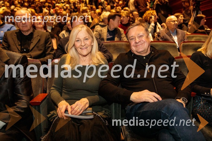  Mija Janković, soproga Zorana Jankovića;  Zoran Janković, župan, Mestna občina LjubljanaRuta Grupa Triglav 2023, odprtje gledališkega festivala s premierno uprizoritvijo drame Praznovanje