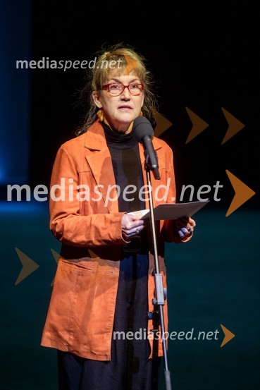  Barbara Hieng Samobor, direktorica in umetniška vodja MGLRuta Grupa Triglav 2023, odprtje gledališkega festivala s premierno uprizoritvijo drame Praznovanje