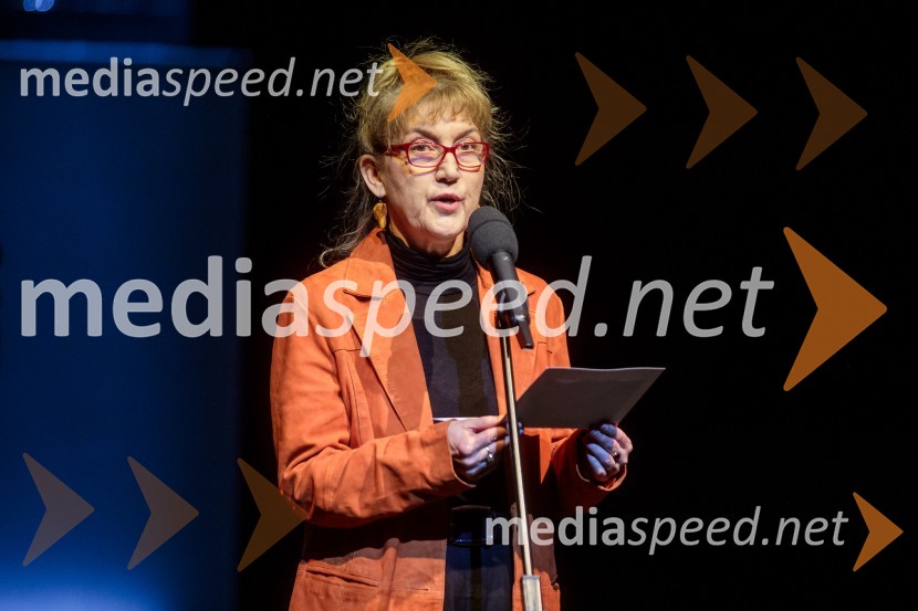  Barbara Hieng Samobor, direktorica in umetniška vodja MGLRuta Grupa Triglav 2023, odprtje gledališkega festivala s premierno uprizoritvijo drame Praznovanje