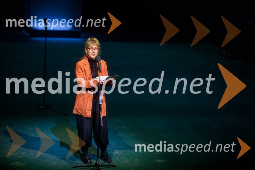  Barbara Hieng Samobor, direktorica in umetniška vodja MGLRuta Grupa Triglav 2023, odprtje gledališkega festivala s premierno uprizoritvijo drame Praznovanje