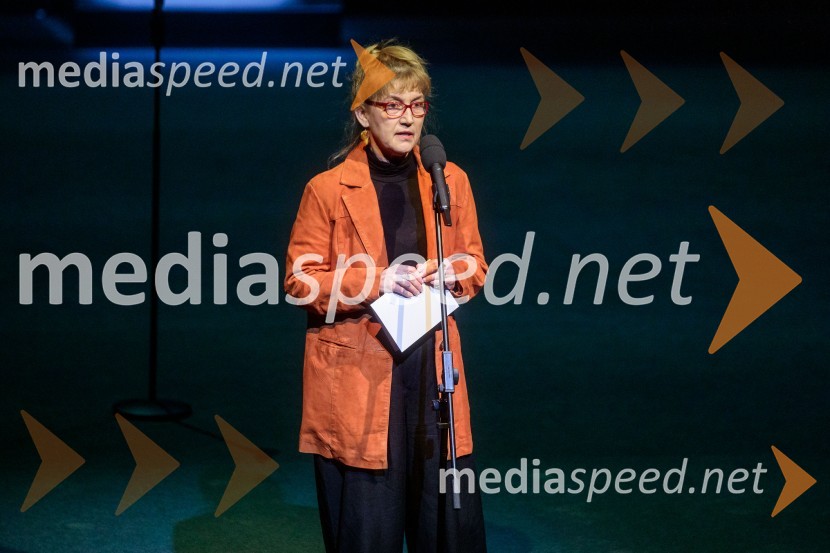  Barbara Hieng Samobor, direktorica in umetniška vodja MGLRuta Grupa Triglav 2023, odprtje gledališkega festivala s premierno uprizoritvijo drame Praznovanje