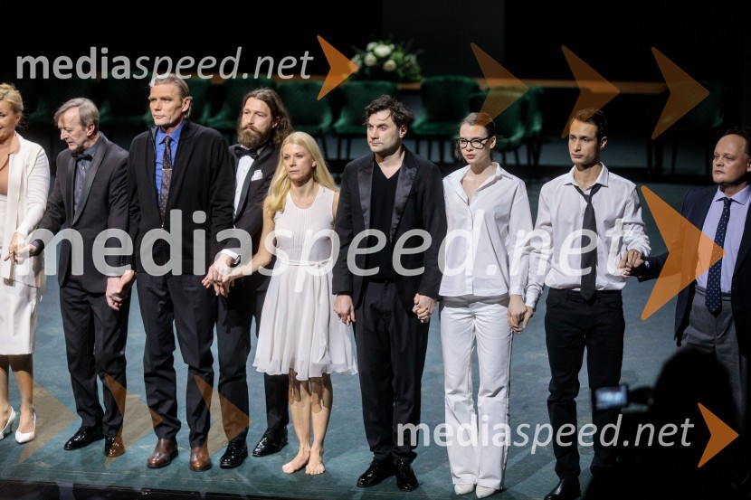  Alojz Svete, igralec;  Boris  Kerč, igralec;  Tomo Tomšič, igralec;  Tjaša  Železnik, igralka;  Branko Jordan, igralec;  Klara Kuk, igralka, manekenka;  Voranc  Boh, igralec;  Gašper Jarni, igralecRuta Grupa Triglav 2023, odprtje gledališkega festivala s premierno uprizoritvijo drame Praznovanje