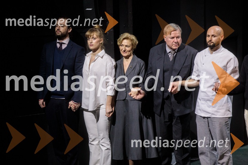  Gal  Oblak, igralec ;  Julita Kropec, igralka;  Meta Mačak, igralka;  Jožef Ropoša, igralec;  Jaka Lah, igralecRuta Grupa Triglav 2023, odprtje gledališkega festivala s premierno uprizoritvijo drame Praznovanje