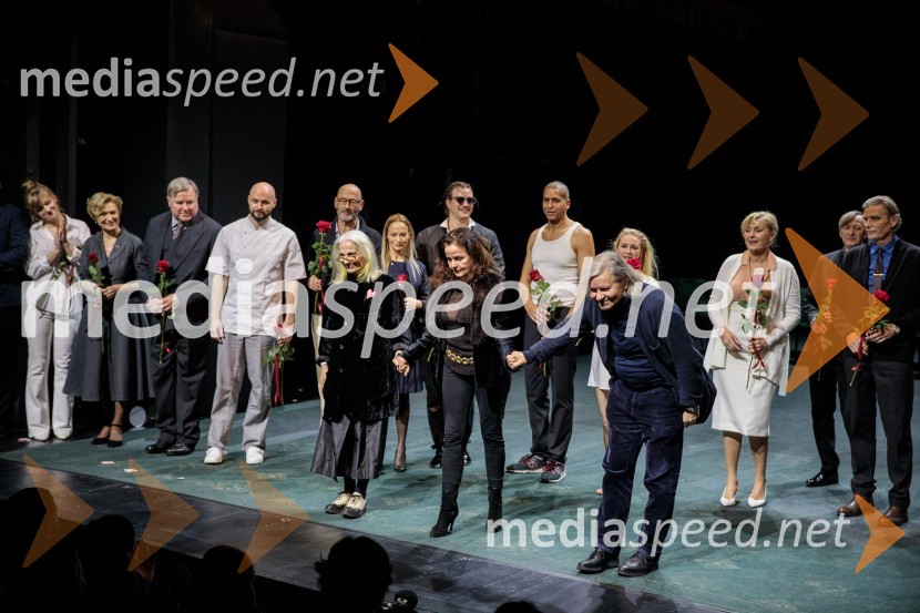  Bjanka Adžić Ursulov, kostumografinja;  Karin Fritz, scenografka;  Janusz Kica, režiserRuta Grupa Triglav 2023, odprtje gledališkega festivala s premierno uprizoritvijo drame Praznovanje