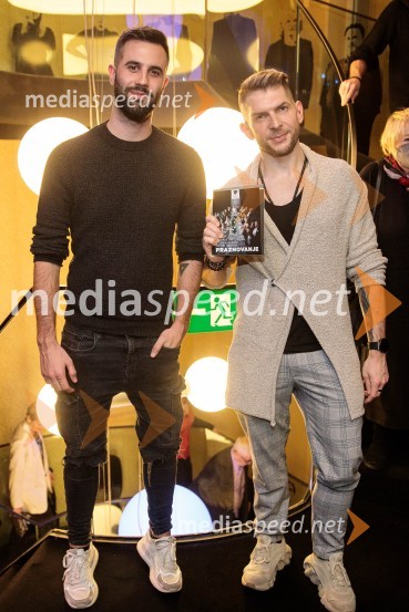  Luka Švigelj, snemalec in fotograf;  Klemen Bunderla, radijski voditelj, radio AktualRuta Grupa Triglav 2023, odprtje gledališkega festivala s premierno uprizoritvijo drame Praznovanje