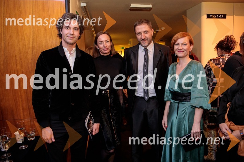  Luka Mesec, podpredsednik vlade in minister za delo, družino, socialne zadeve in enake možnosti; dr. Eva Boštjančič, vodja katedrov za psihologijo dela in organizacije, Filozofska fakulteta v Ljubljani;  Klemen Boštjančič, minister za finance; dr. Asta Vrečko, ministrica za kulturoRuta Grupa Triglav 2023, odprtje gledališkega festivala s premierno uprizoritvijo drame Praznovanje