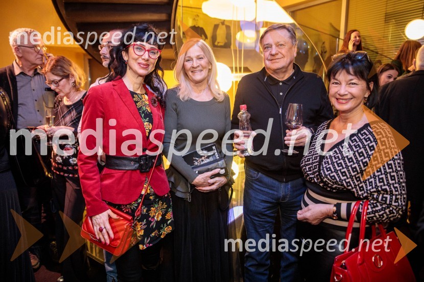  dr. Jerca  Legan, antropologinja;  Mija Janković, soproga Zorana Jankovića;  Zoran Janković, župan, Mestna občina Ljubljana;  Azra Širovnik, pisateljicaRuta Grupa Triglav 2023, odprtje gledališkega festivala s premierno uprizoritvijo drame Praznovanje