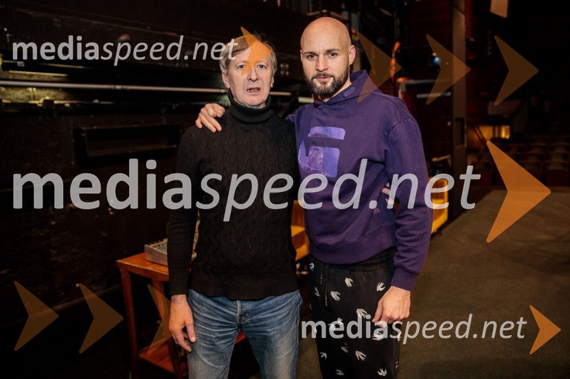  Alojz Svete, igralec;  Jaka Lah, igralecRuta Grupa Triglav 2023, odprtje gledališkega festivala s premierno uprizoritvijo drame Praznovanje