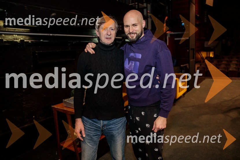  Alojz Svete, igralec;  Jaka Lah, igralecRuta Grupa Triglav 2023, odprtje gledališkega festivala s premierno uprizoritvijo drame Praznovanje