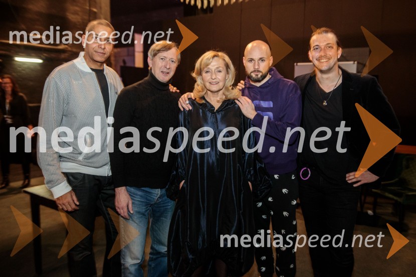  Joseph Nzobandora - Jose, raper, Murat & Jose;  Alojz Svete, igralec;  Judita Zidar, igralka;  Jaka Lah, igralec;  Filip Samobor, igralecRuta Grupa Triglav 2023, odprtje gledališkega festivala s premierno uprizoritvijo drame Praznovanje