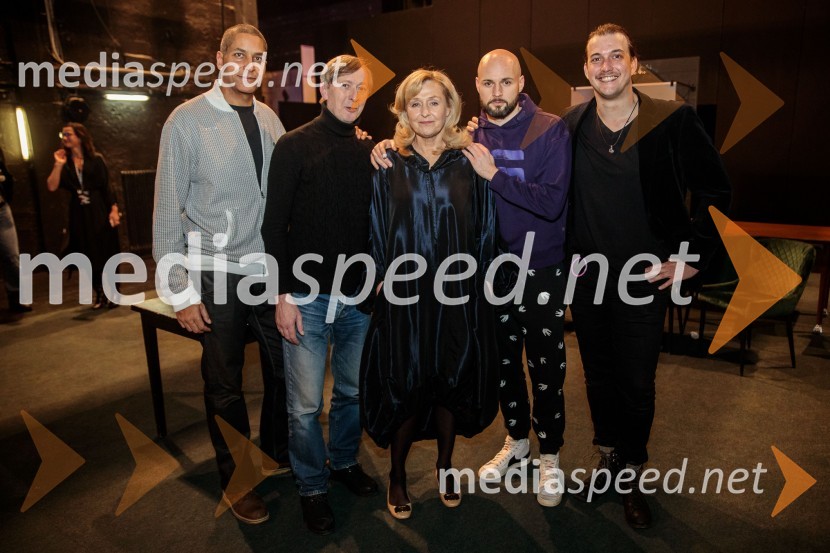  Joseph Nzobandora - Jose, raper, Murat & Jose;  Alojz Svete, igralec;  Judita Zidar, igralka;  Jaka Lah, igralec;  Filip Samobor, igralecRuta Grupa Triglav 2023, odprtje gledališkega festivala s premierno uprizoritvijo drame Praznovanje