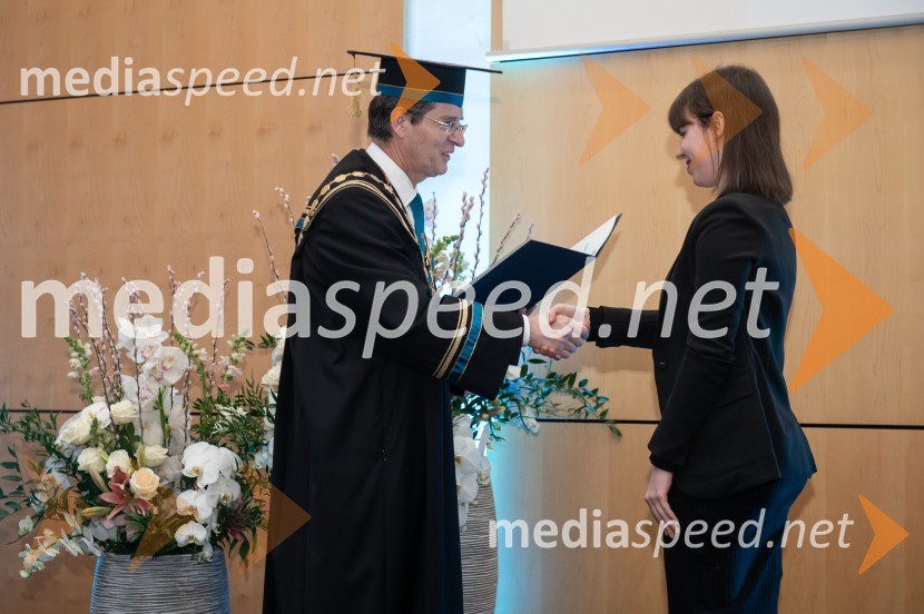 prof. dr. Zdravko Kačič, rektor Univerze v Mariboru;  Melisa BenkovičRektorjev dan Univerze v Mariboru, 2023