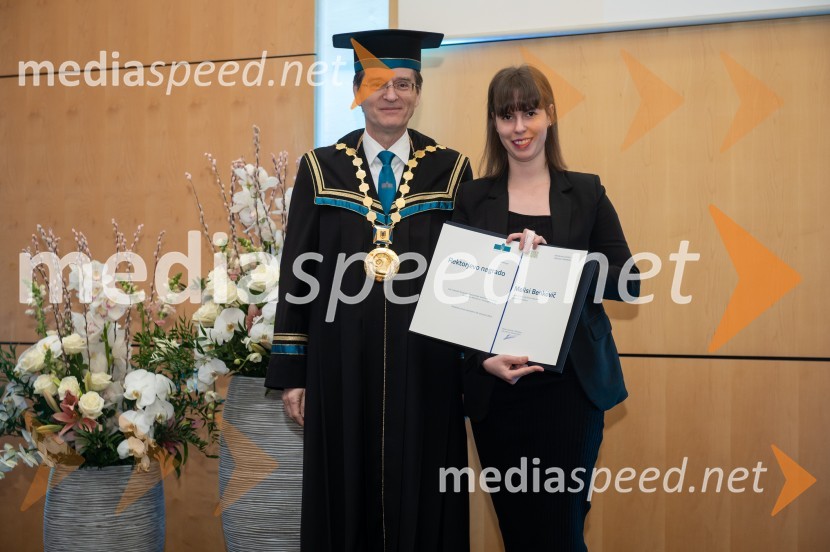 prof. dr. Zdravko Kačič, rektor Univerze v Mariboru;  Melisa BenkovičRektorjev dan Univerze v Mariboru, 2023