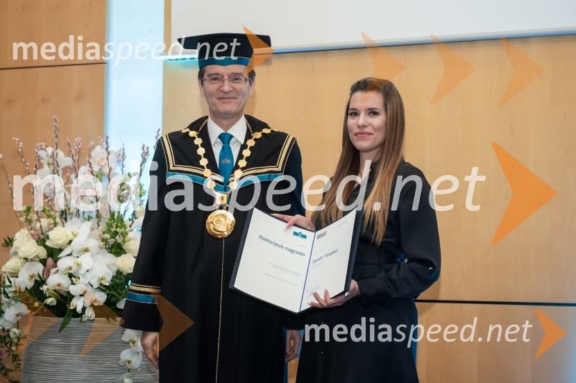 prof. dr. Zdravko Kačič, rektor Univerze v Mariboru;  Sandra TerplanRektorjev dan Univerze v Mariboru, 2023