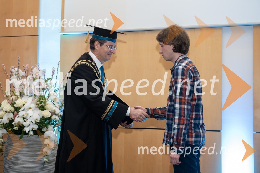 prof. dr. Zdravko Kačič, rektor Univerze v Mariboru;  Klemen KošičRektorjev dan Univerze v Mariboru, 2023