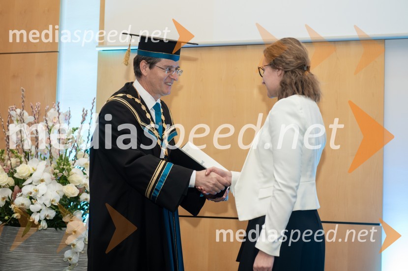 prof. dr. Zdravko Kačič, rektor Univerze v Mariboru;  Mihaela RoškaričRektorjev dan Univerze v Mariboru, 2023