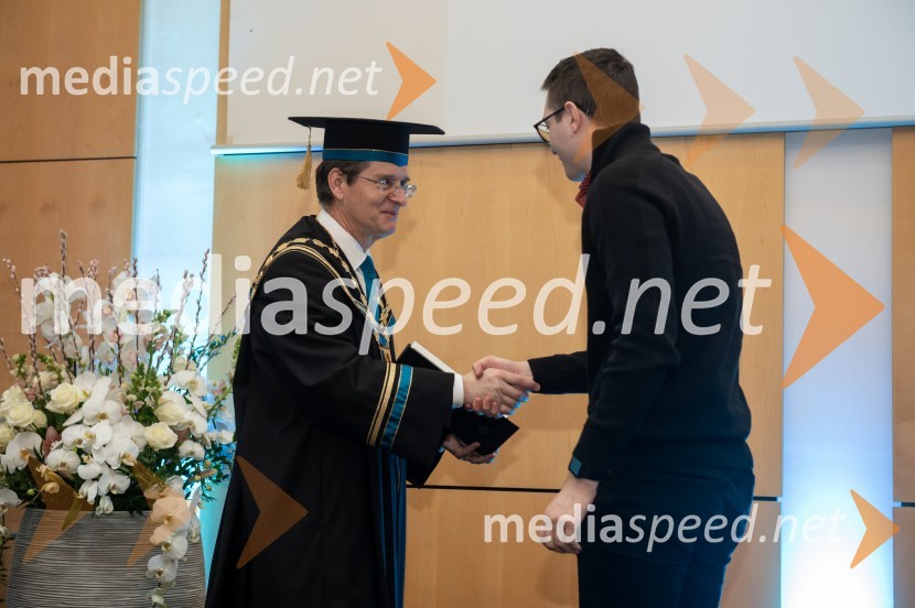 prof. dr. Zdravko Kačič, rektor Univerze v Mariboru;  Vasja OmahnetRektorjev dan Univerze v Mariboru, 2023