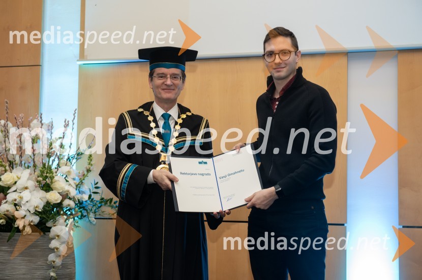 prof. dr. Zdravko Kačič, rektor Univerze v Mariboru;  Vasja OmahnetRektorjev dan Univerze v Mariboru, 2023