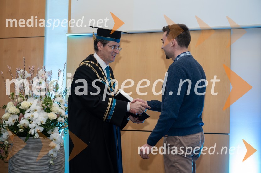 prof. dr. Zdravko Kačič, rektor Univerze v Mariboru;  Jaša DimičRektorjev dan Univerze v Mariboru, 2023