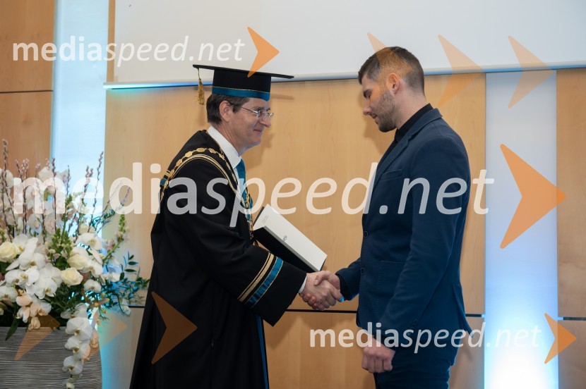 prof. dr. Zdravko Kačič, rektor Univerze v Mariboru;  Jani HumarRektorjev dan Univerze v Mariboru, 2023