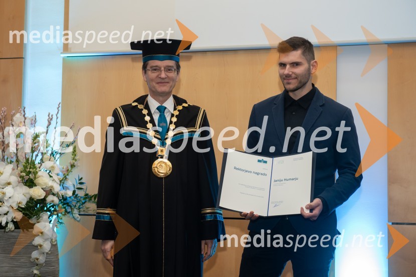 prof. dr. Zdravko Kačič, rektor Univerze v Mariboru;  Jani HumarRektorjev dan Univerze v Mariboru, 2023