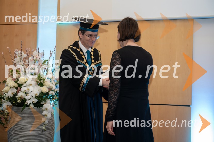 prof. dr. Zdravko Kačič, rektor Univerze v Mariboru;  Patricija ZoričRektorjev dan Univerze v Mariboru, 2023