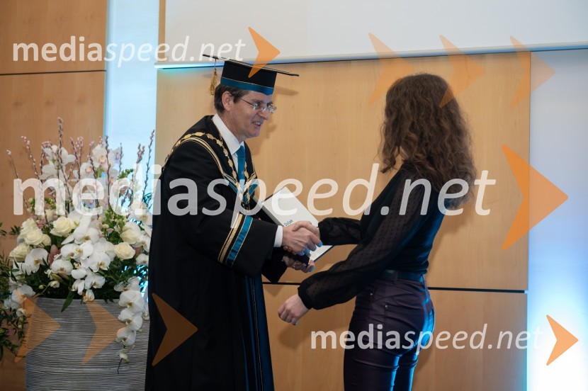 prof. dr. Zdravko Kačič, rektor Univerze v Mariboru;  Ester DoljakRektorjev dan Univerze v Mariboru, 2023