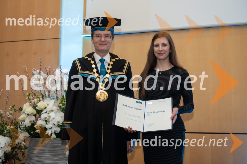 prof. dr. Zdravko Kačič, rektor Univerze v Mariboru;  Patricija LunežnikRektorjev dan Univerze v Mariboru, 2023