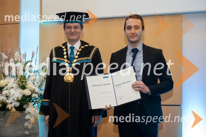 prof. dr. Zdravko Kačič, rektor Univerze v Mariboru;  Andrej BitrakovRektorjev dan Univerze v Mariboru, 2023