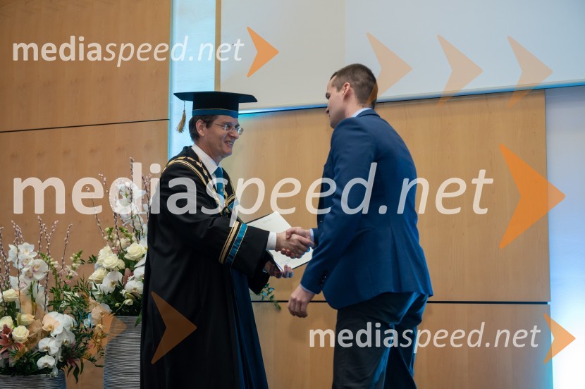 prof. dr. Zdravko Kačič, rektor Univerze v Mariboru;  Tilen SeničarRektorjev dan Univerze v Mariboru, 2023