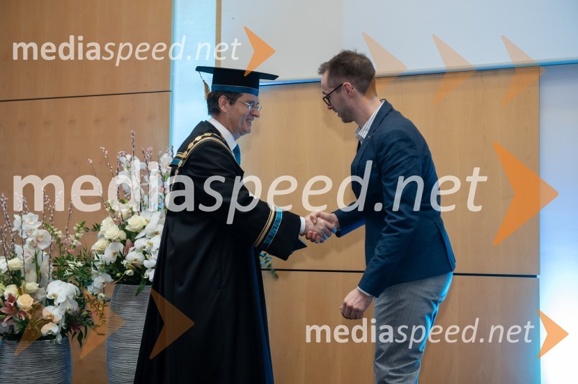 prof. dr. Zdravko Kačič, rektor Univerze v Mariboru;  Luka PetravićRektorjev dan Univerze v Mariboru, 2023